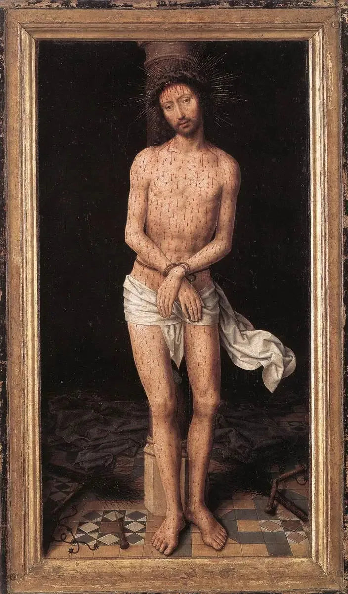 Le Christ à la colonne - Hans Memling image 1 reproduction de peinture à l’huile