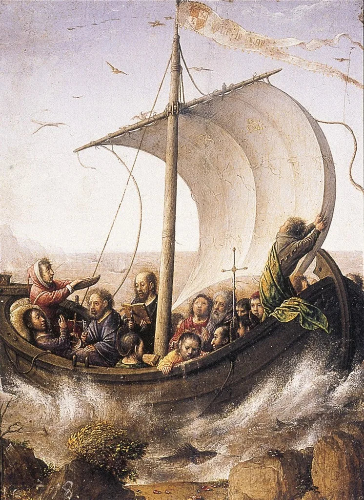 Le Christ apaisant la tempête sur le lac de Tibériade - Juan de Flandes