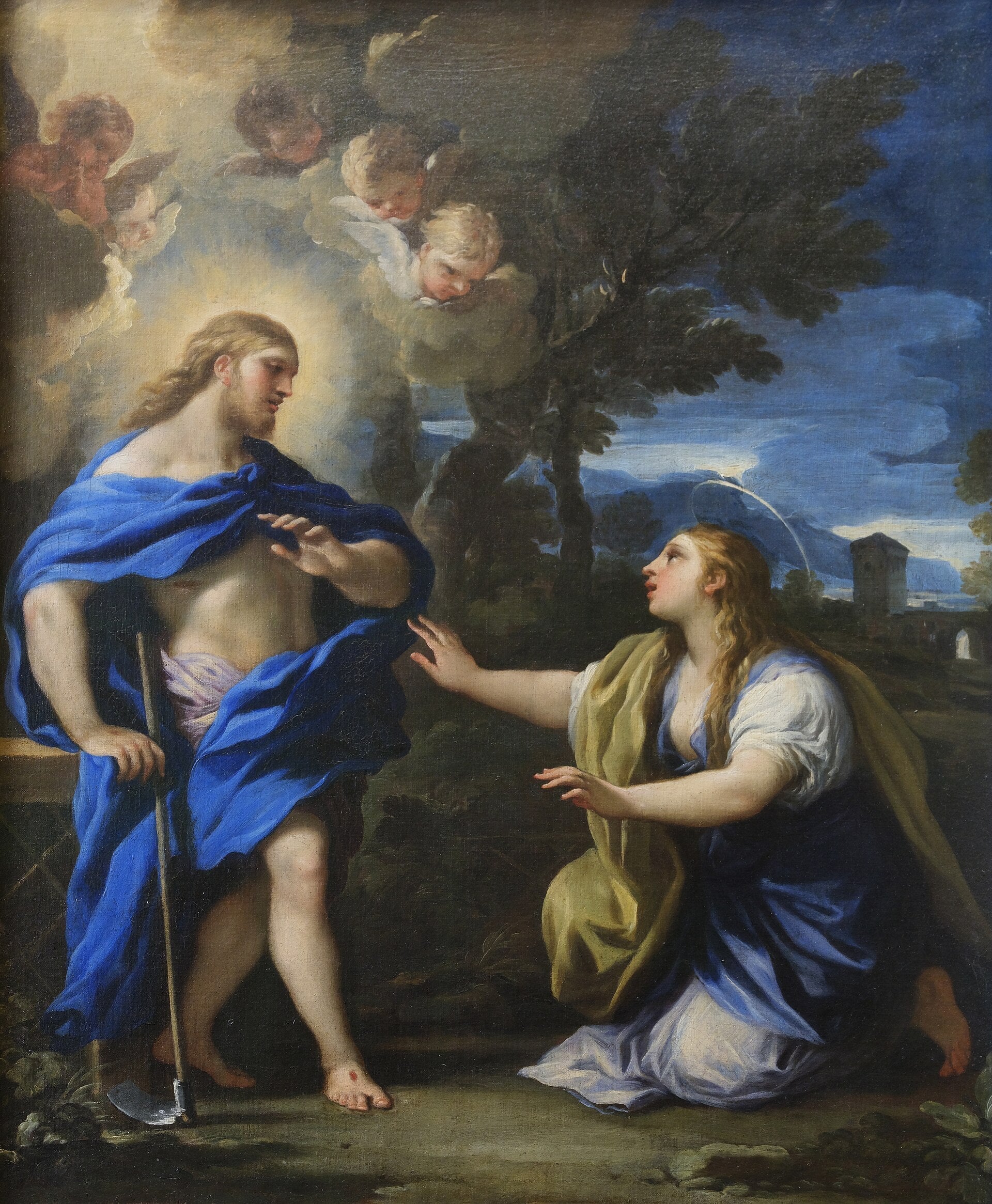 Le Christ apparaissant à la Madeleine - Luca Giordano - Alpha Reproduction