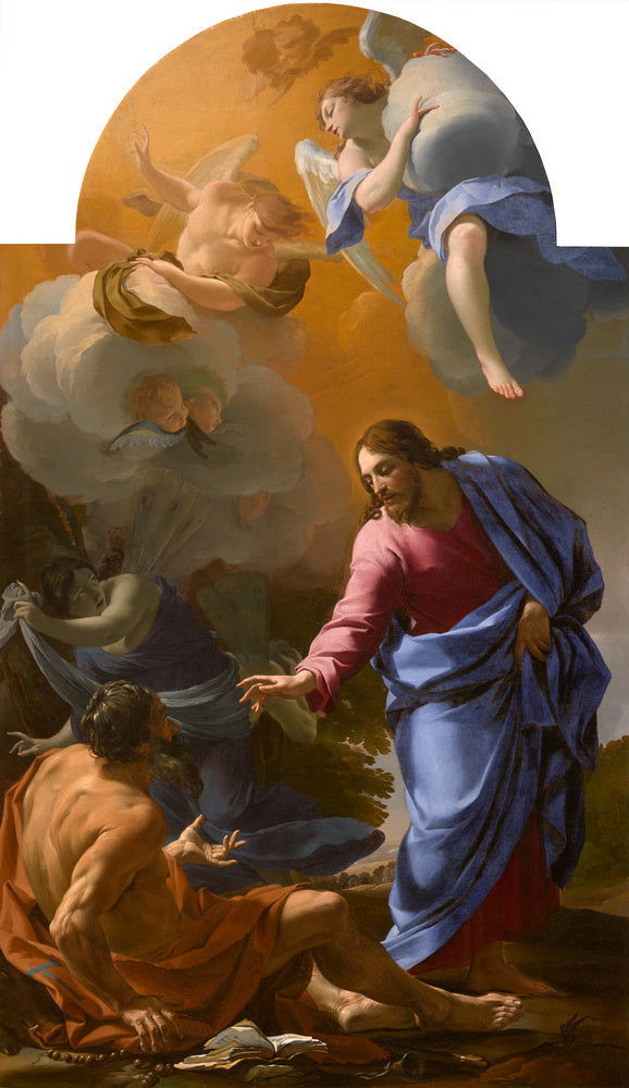 Le Christ apparaissant à saint Antoine Abbé - Simon Vouet