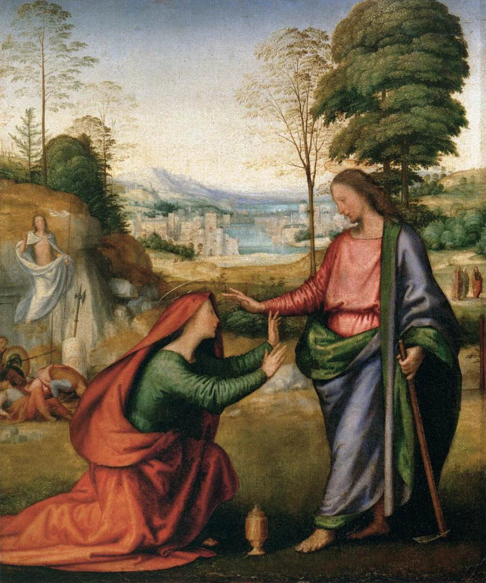 Le Christ apparaissant à Sainte Madeleine - Fra Bartolomeo image 1 copie de tableau peinte à la main