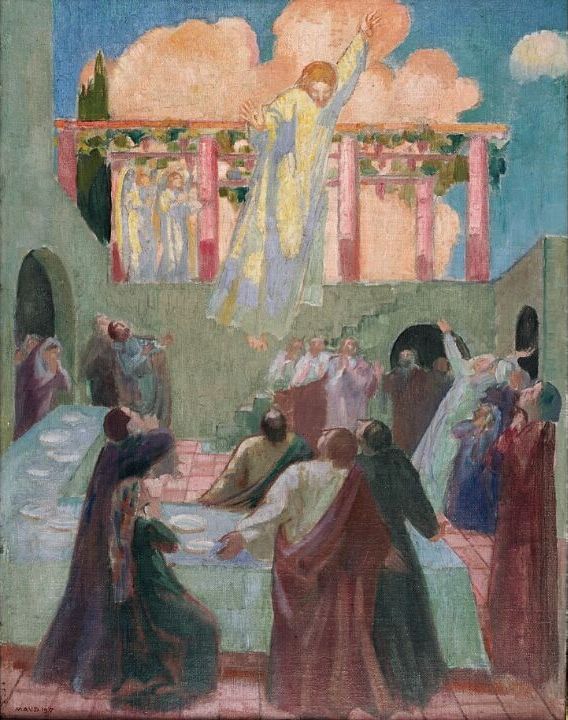 Le Christ apparaissant aux apôtres - Maurice Denis image 1 reproduction de peinture à l’huile