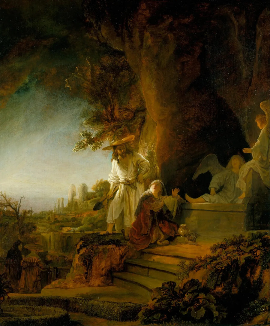 Le Christ apparaissant en jardinier à Marie-Madeleine - Rembrandt