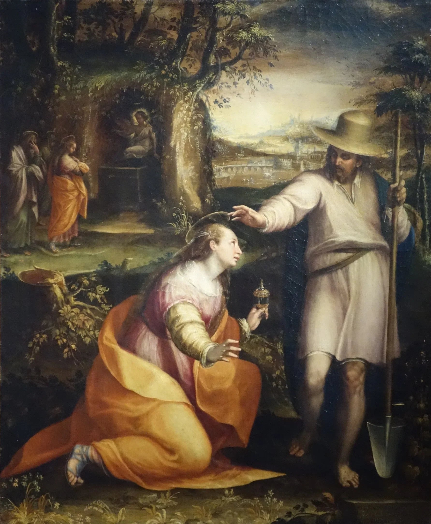 Le Christ apparaît à Marie-Madeleine - Lavinia Fontana image 1 copie peinte à la main à l’huile