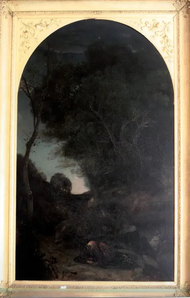 Le Christ au Jardin des Oliviers - Jean-Baptiste Camille Corot image 1 reproduction de peinture à l’huile