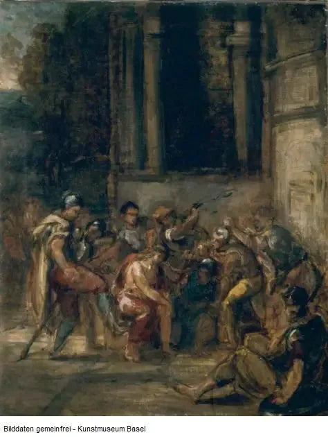 Le Christ au prétoire - Eugène Delacroix image 1 reproduction de peinture à l’huile