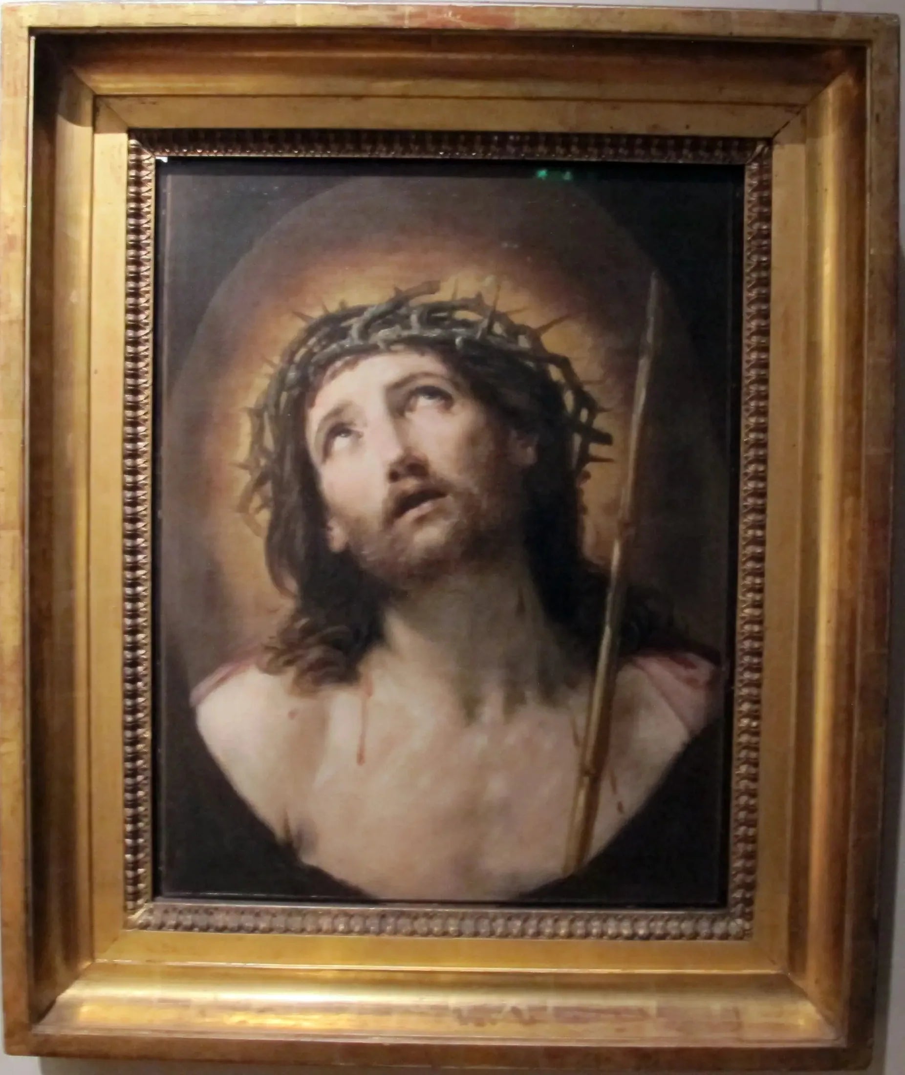 Le Christ au Roseau - Guido Reni image 1 reproduction artisanale de tableau