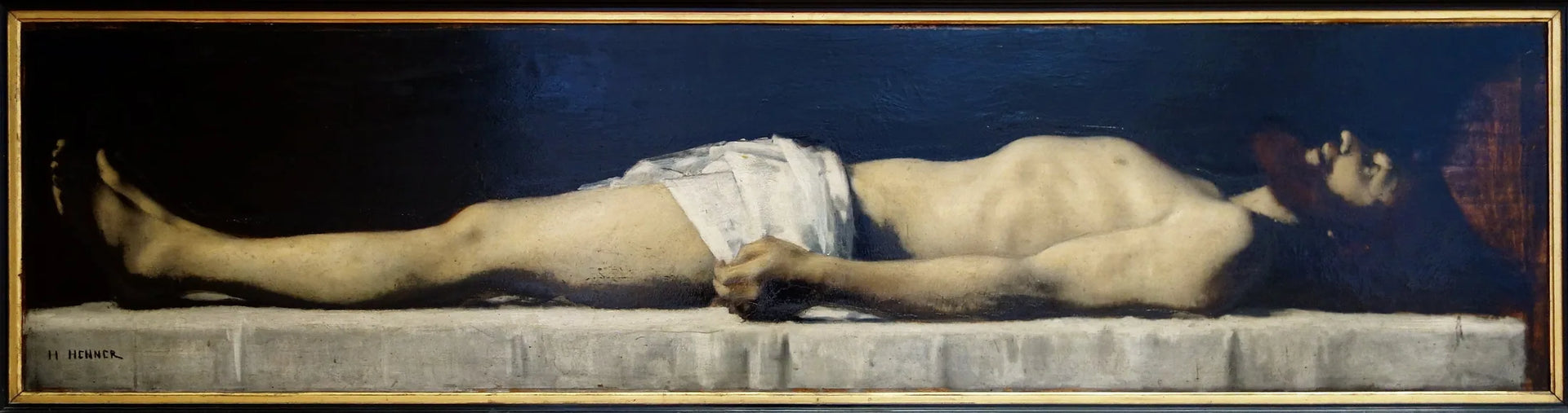 Le Christ au tombeau - Jean-Jacques Henner image 1 copie peinte à la main à l’huile