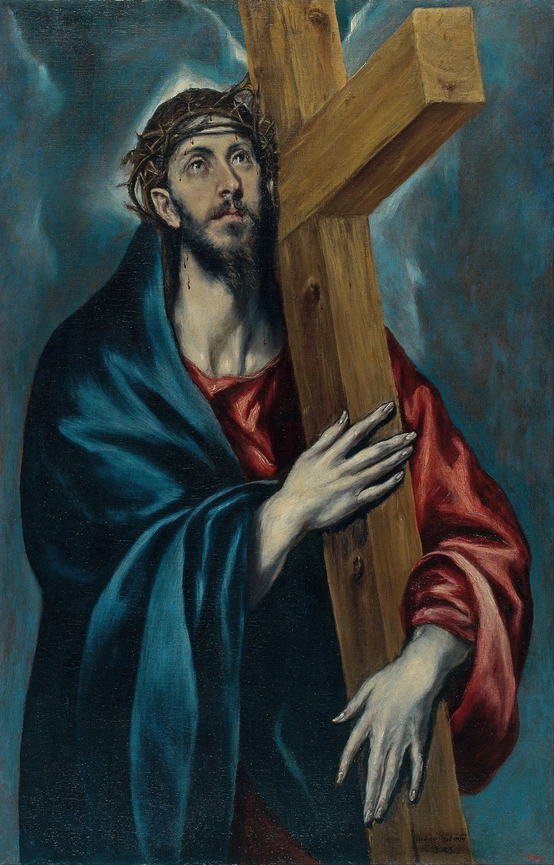 Le Christ avec la croix - El Greco image 1 reproduction réalisée par Alpha Reproduction