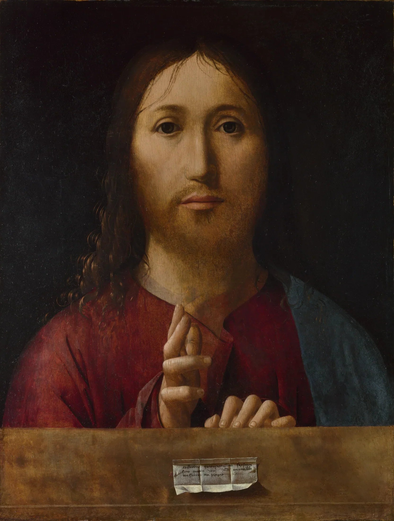 Le Christ bénissant - Antonello de Messine image 1 copie de tableau peinte à la main