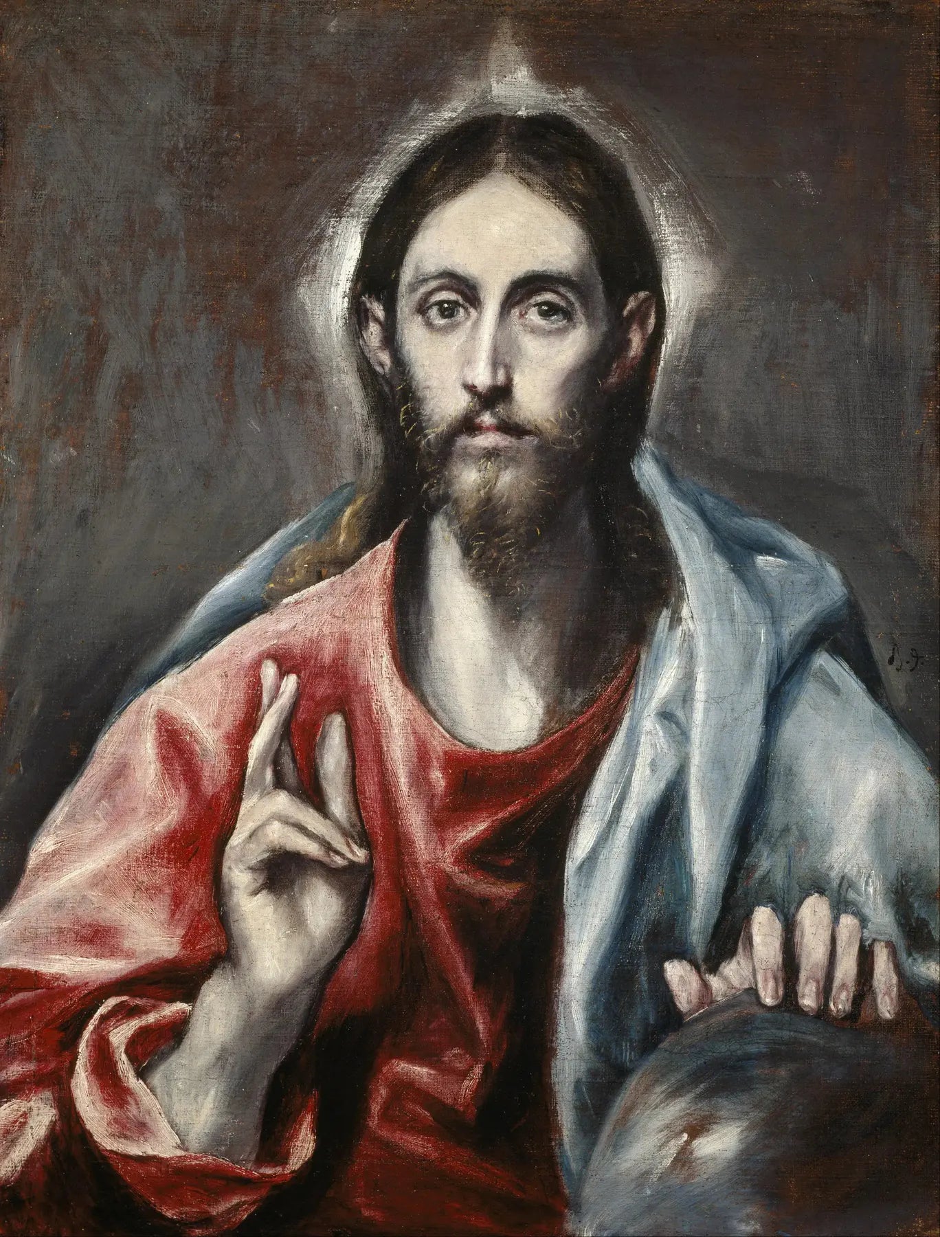 Le Christ bénissant, le Sauveur du monde - El Greco image 1 reproduction d’œuvre d’art à l’huile