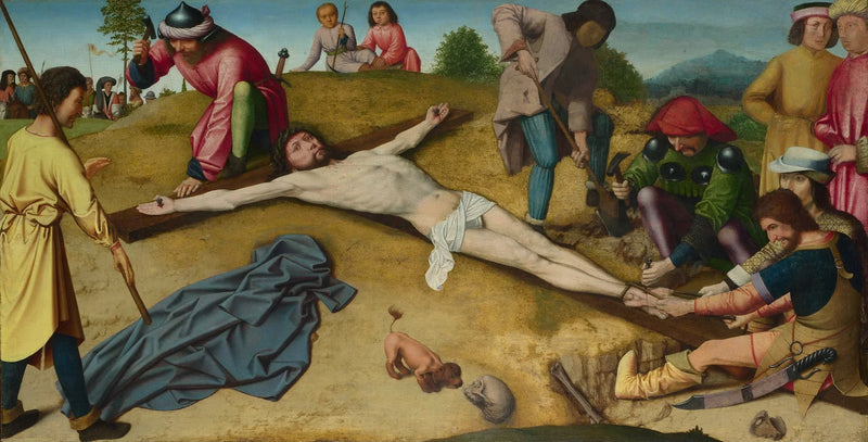 Le Christ cloué à la croix - Gérard David