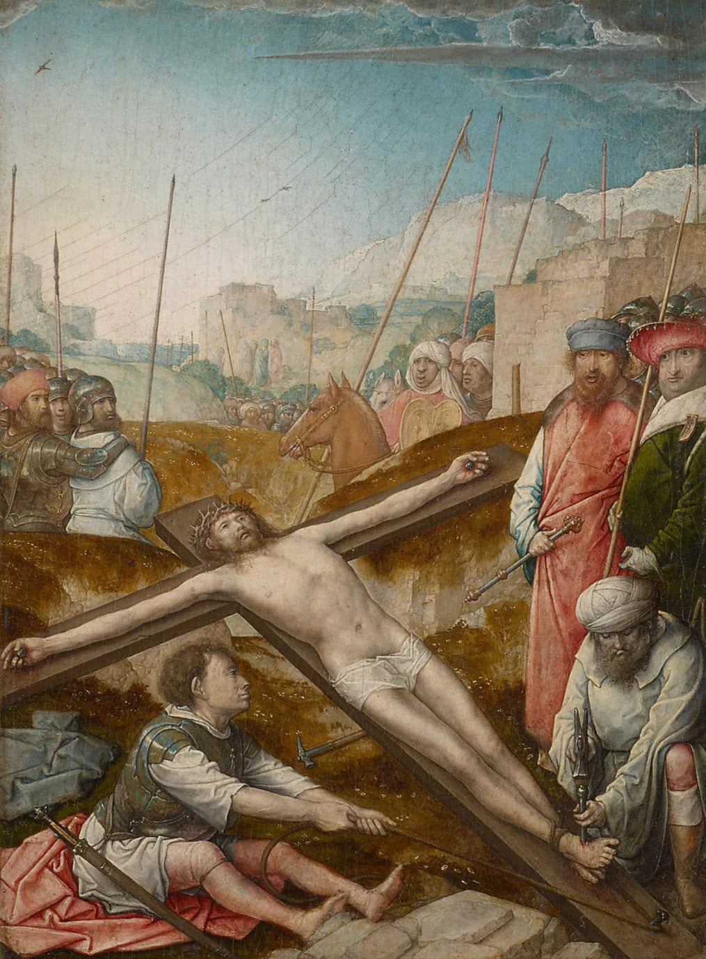 Le Christ cloué à la croix - Juan de Flandes image 1 copie peinte à la main à l’huile
