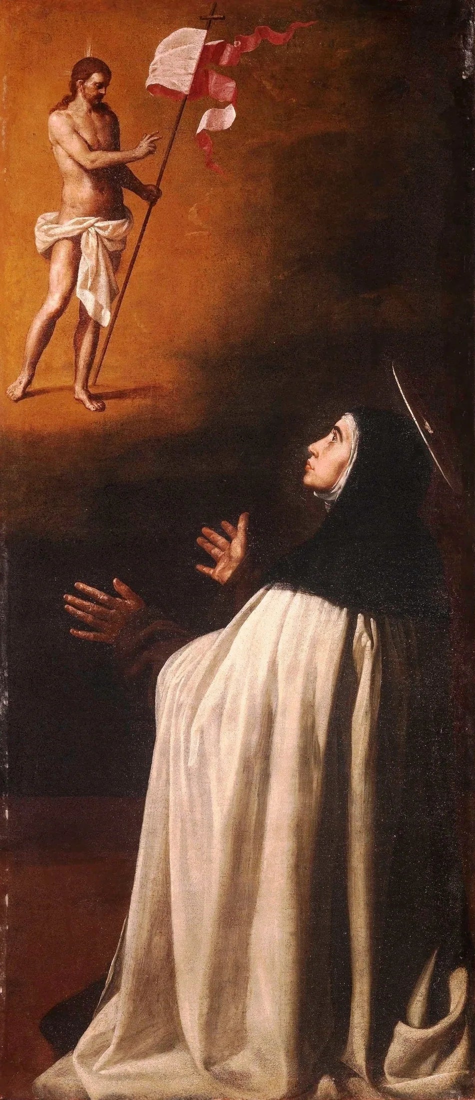 Le Christ crucifié apparaît à sainte Thérèse - Alonso Cano image 1 tableau peint à l’huile sur toile