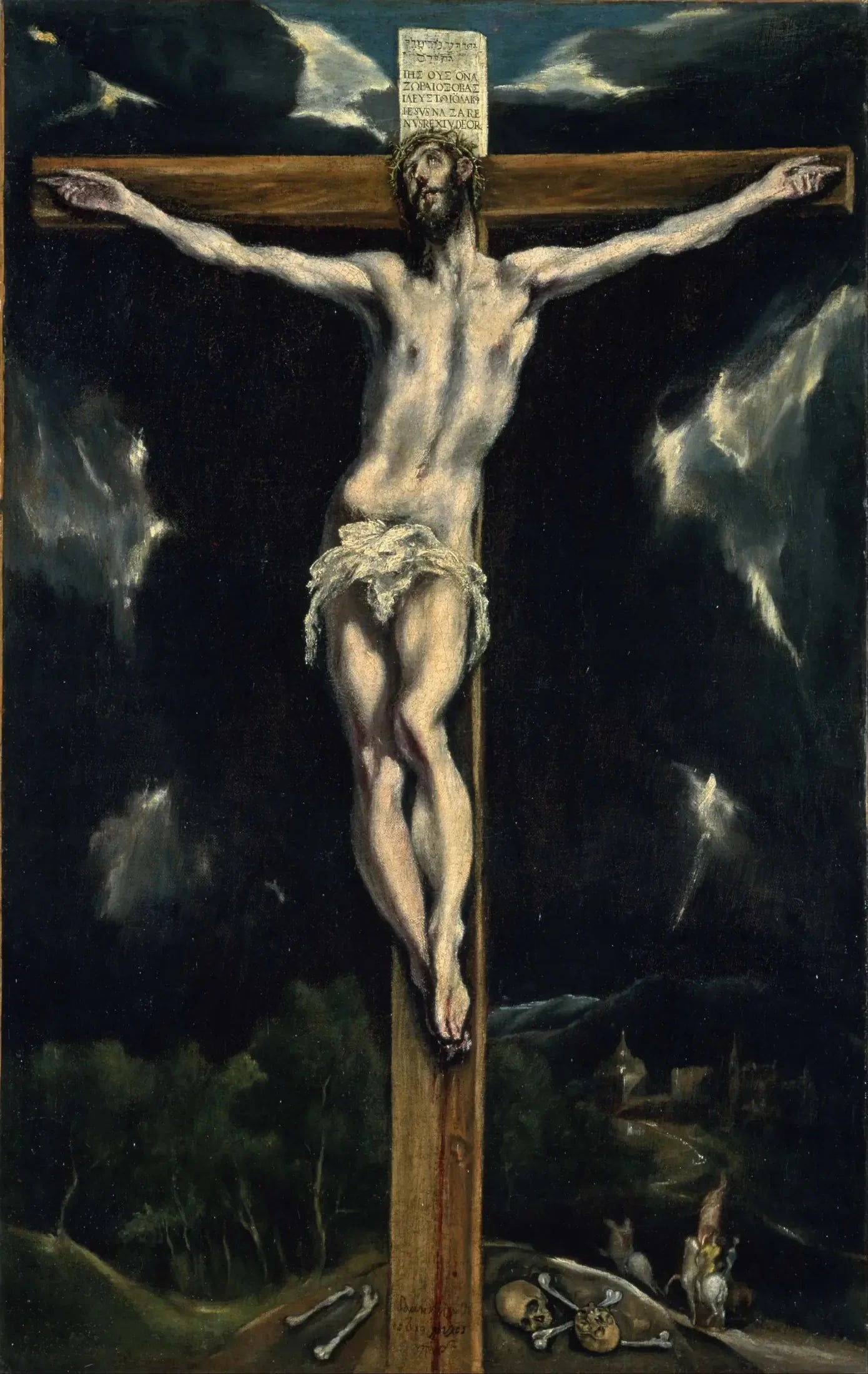Le Christ en croix. - El Greco image 1 reproduction artisanale de tableau