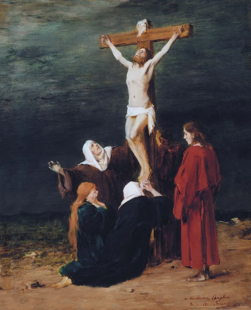 Le Christ en croix (Étude de peinture) - Mihály Munkácsy image 1 reproduction artisanale de tableau
