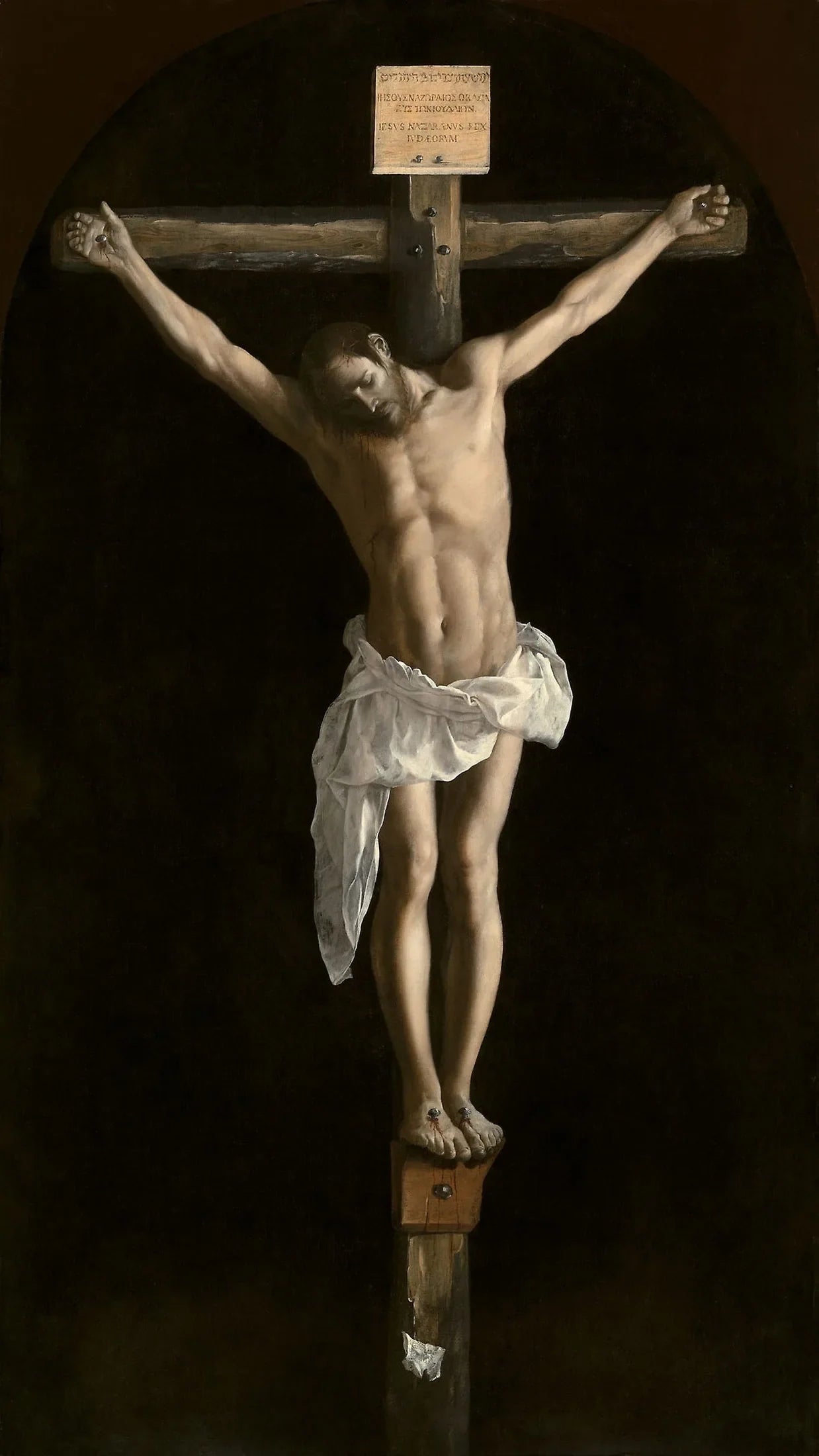 Le Christ en croix - Francisco de Zurbarán image 1 copie peinte à la main à l’huile