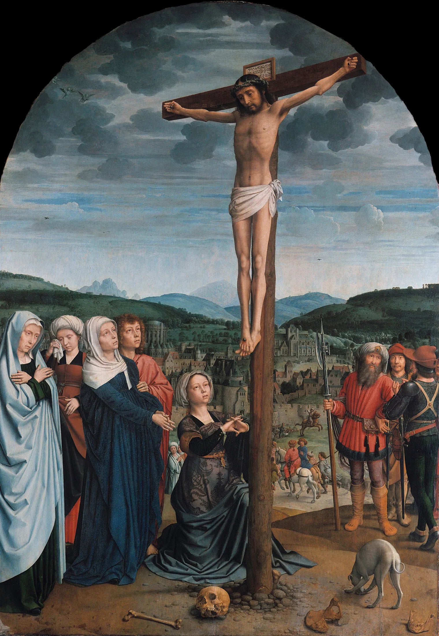 Le Christ en croix - Gérard David image 1 reproduction artisanale de tableau