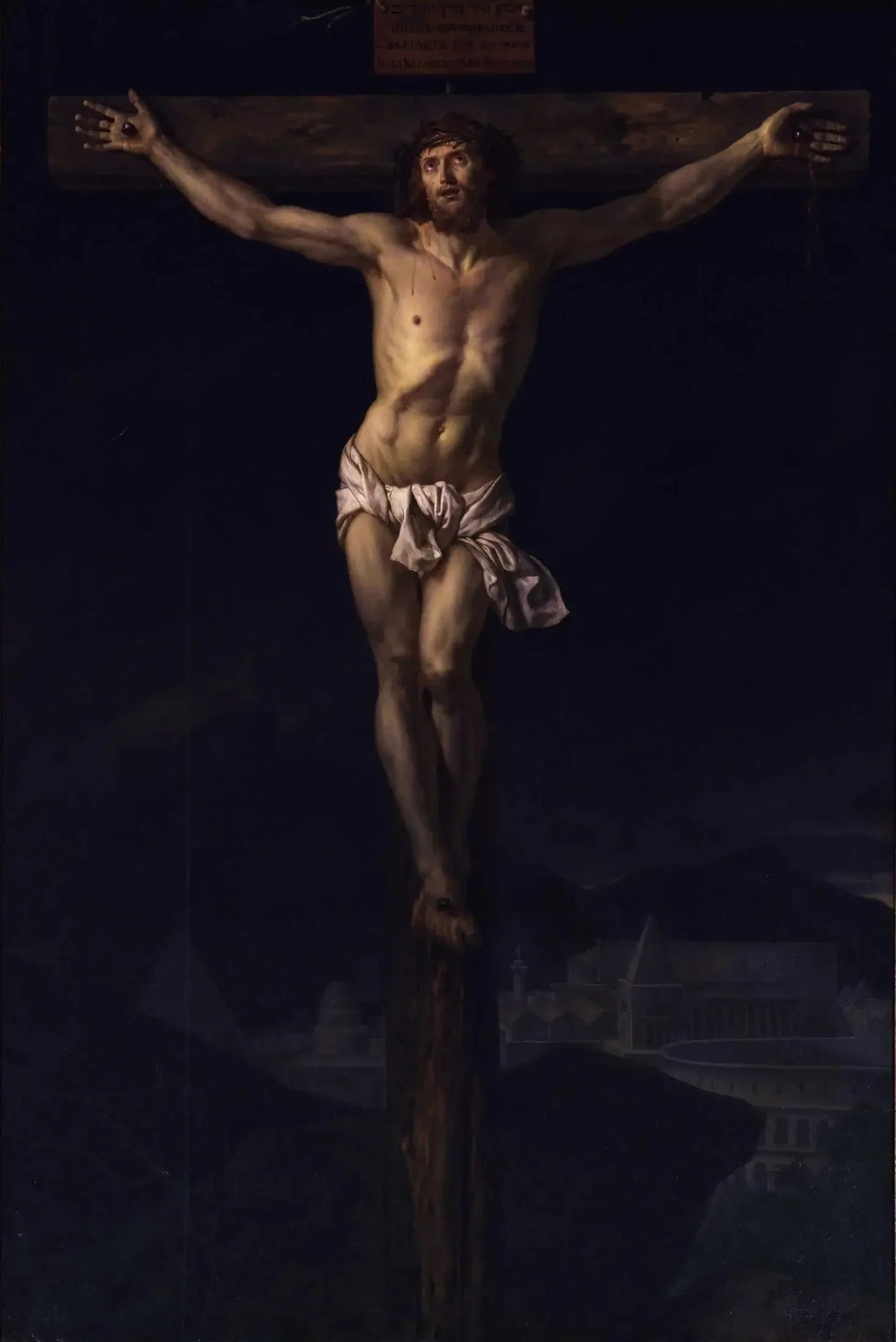 Le Christ en croix - Jacques-Louis David image 1 reproduction artisanale de tableau