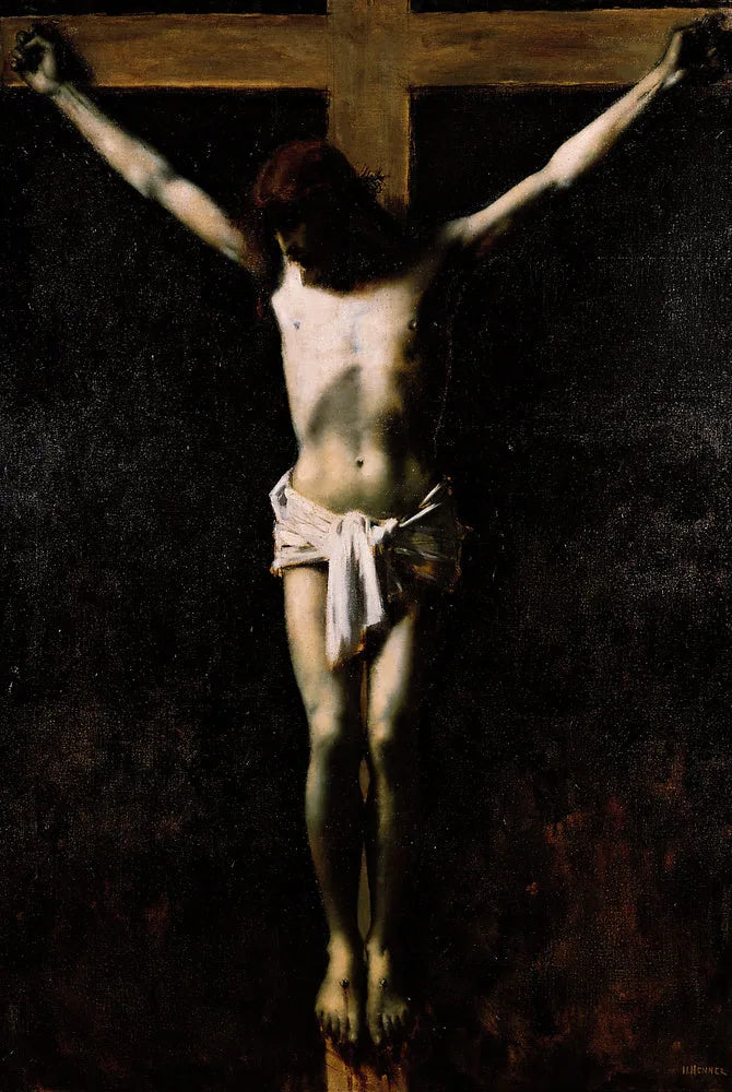 Le Christ en croix - Jean-Jacques Henner image 1 copie peinte à la main à l’huile