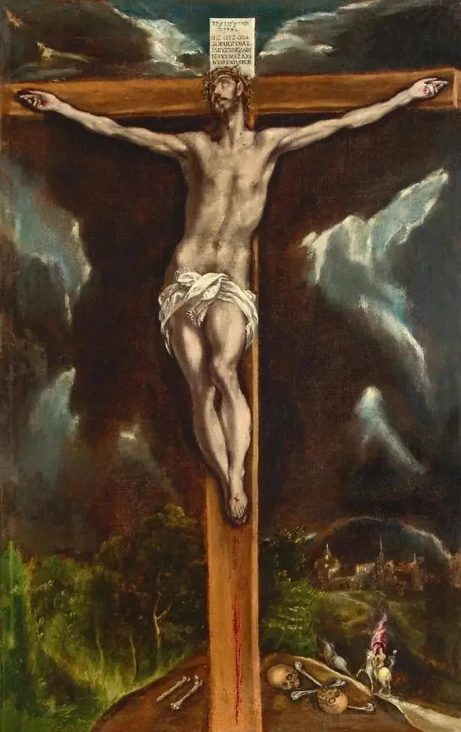 Le Christ en croix (Tolède) - El Greco image 1 copie peinte à la main à l’huile