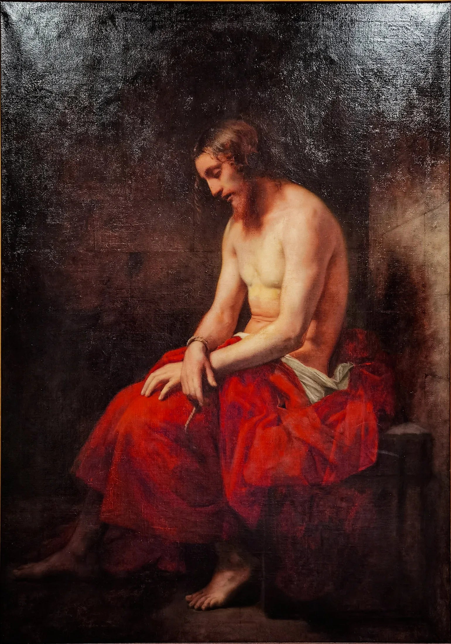 Le Christ en prison - Jean-Jacques Henner image 1 copie peinte à la main à l’huile