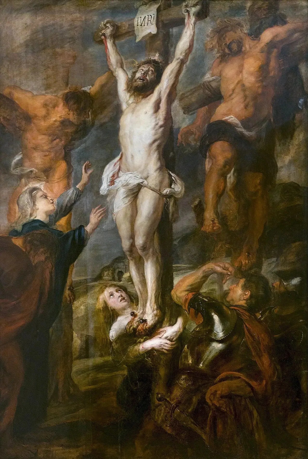 Le Christ entre les deux larrons - Peter Paul Rubens image 1 copie de tableau peinte à la main