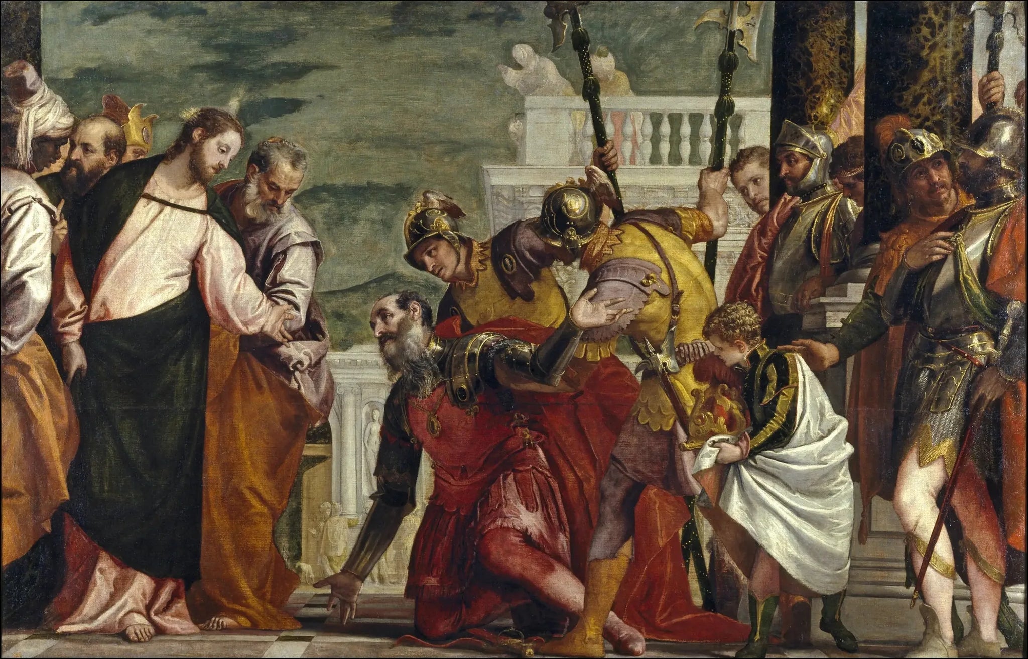 Le Christ et le centurion - Paul Véronèse image 1 copie de tableau peinte à la main