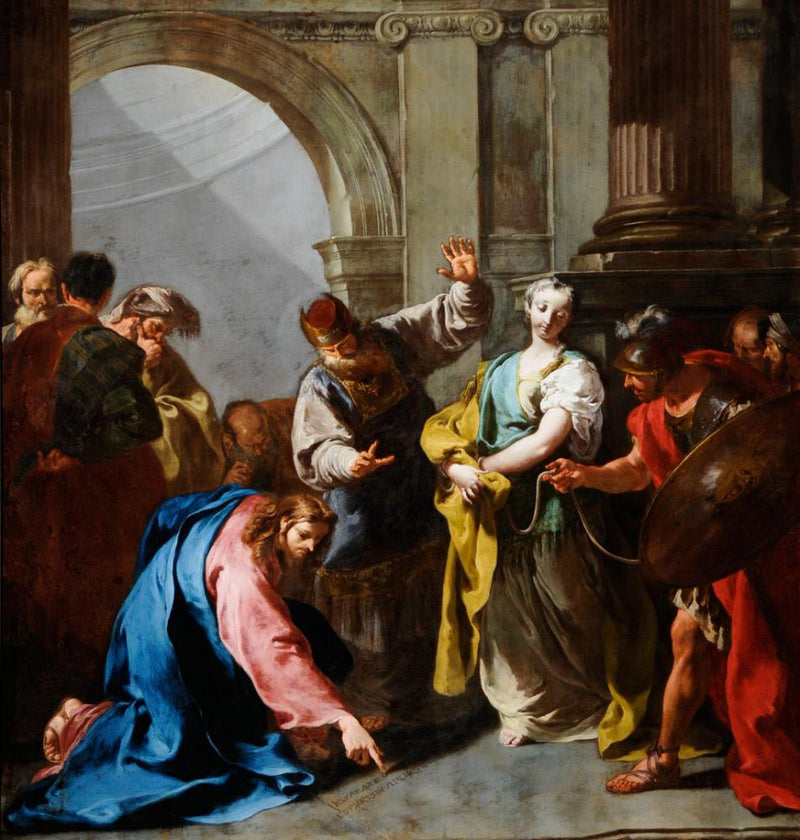 Le Christ et l'adultère - Giovanni Battista Pittoni
