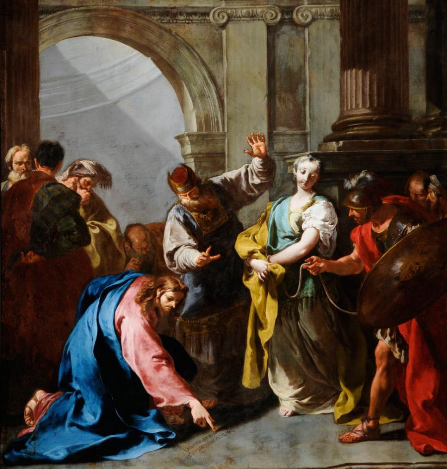 Le Christ et l'adultère - Giovanni Battista Pittoni