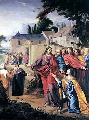 Le Christ et la Cananéenne - Philippe de Champaigne image 1 reproduction de peinture à l’huile