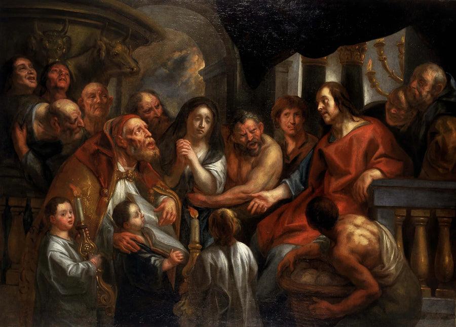 Le Christ et la femme adultère - Jacob Jordaens