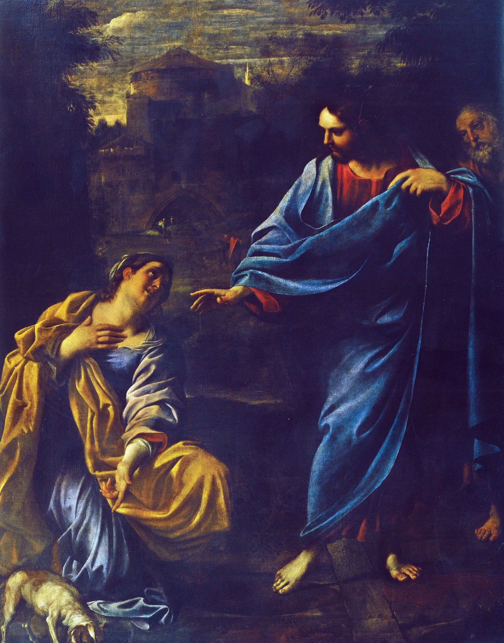 Le Christ et la femme cananéenne - Annibale Carracci image 1 reproduction artisanale de tableau
