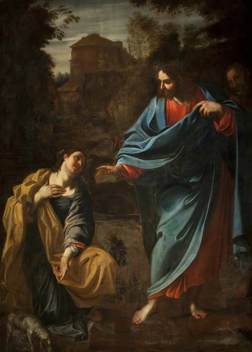 Le Christ et la femme de Canaan - Ludovico Carracci image 1 copie peinte à la main à l’huile