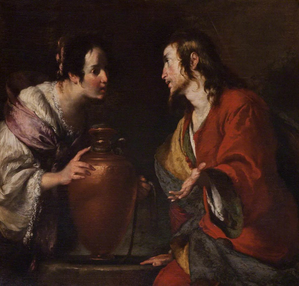 Le Christ et la Samaritaine - Bernardo Strozzi image 1 reproduction réalisée par Alpha Reproduction