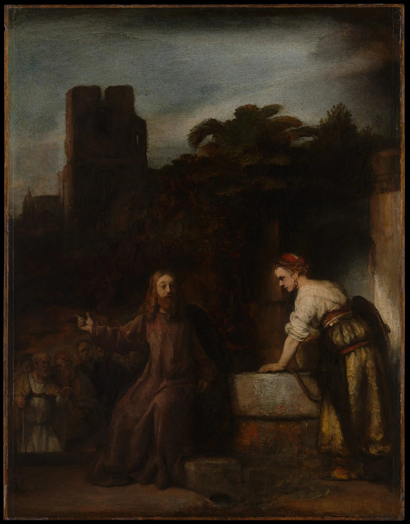 Le Christ et la Samaritaine - Rembrandt