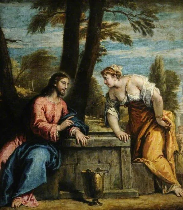 Le Christ et la Samaritaine - Sebastiano Ricci image 1 tableau peint à l’huile sur toile