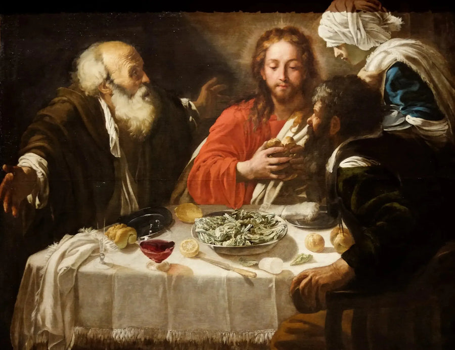 Le Christ et les disciples à Emaus - Le Caravage