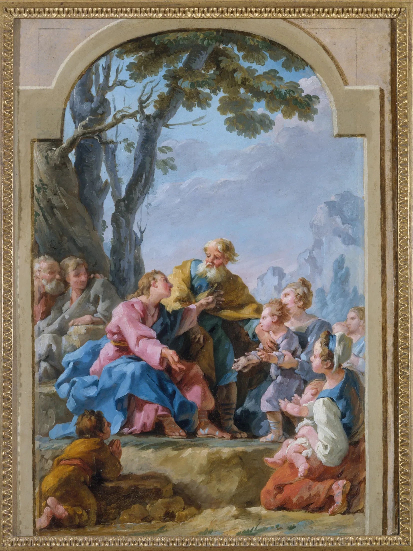 Le Christ et les Petits Enfants - Noël Hallé image 1 reproduction de peinture à l’huile