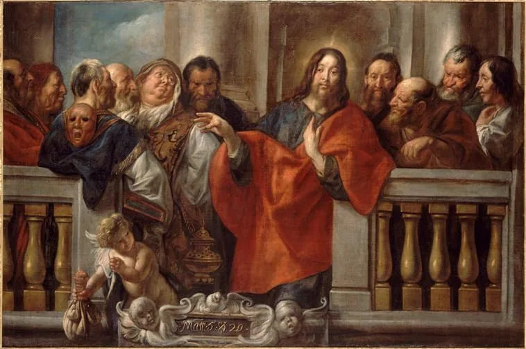 Le Christ et les Pharisiens - Jacob Jordaens image 1 copie de tableau peinte à la main