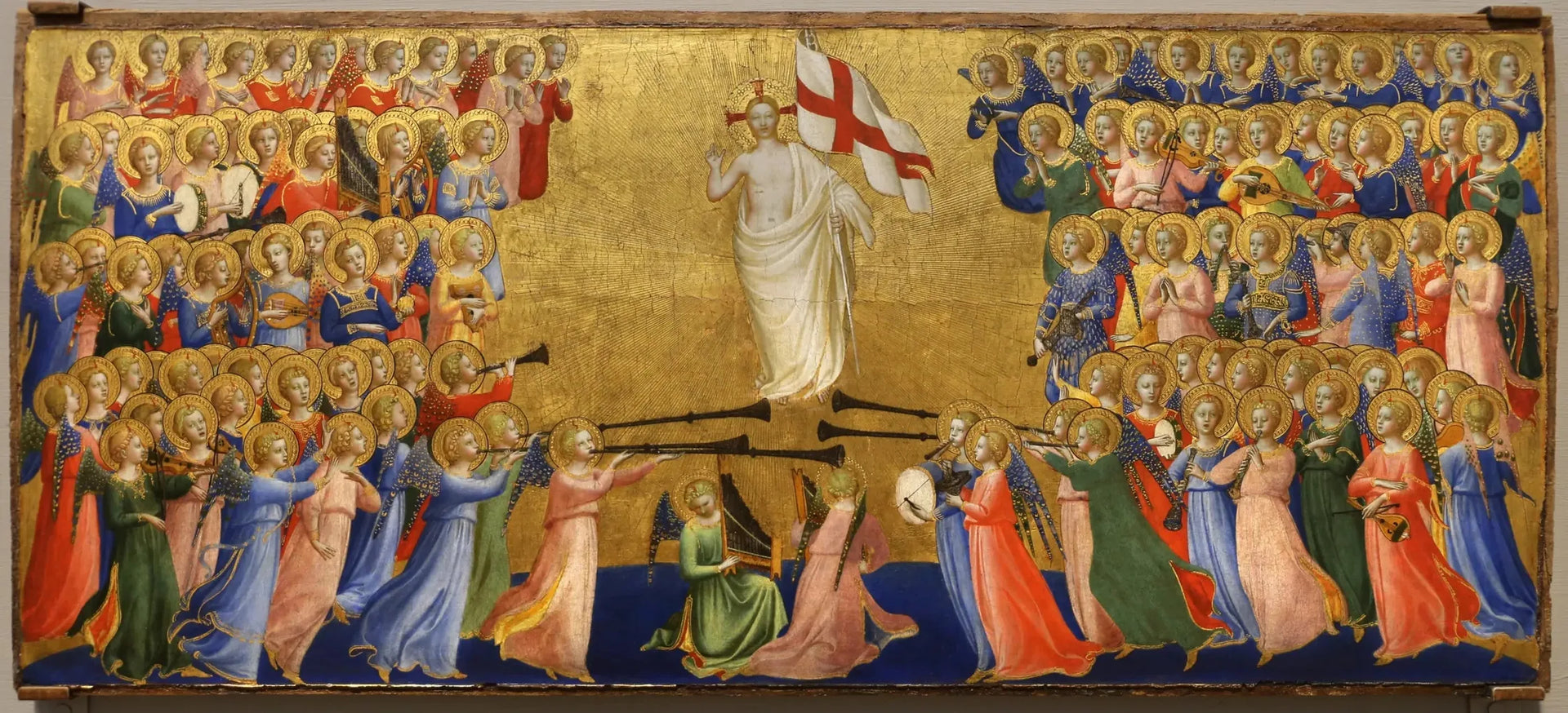 Le Christ glorifié dans la cour du ciel - Fra Angelico image 1 reproduction de peinture à l’huile