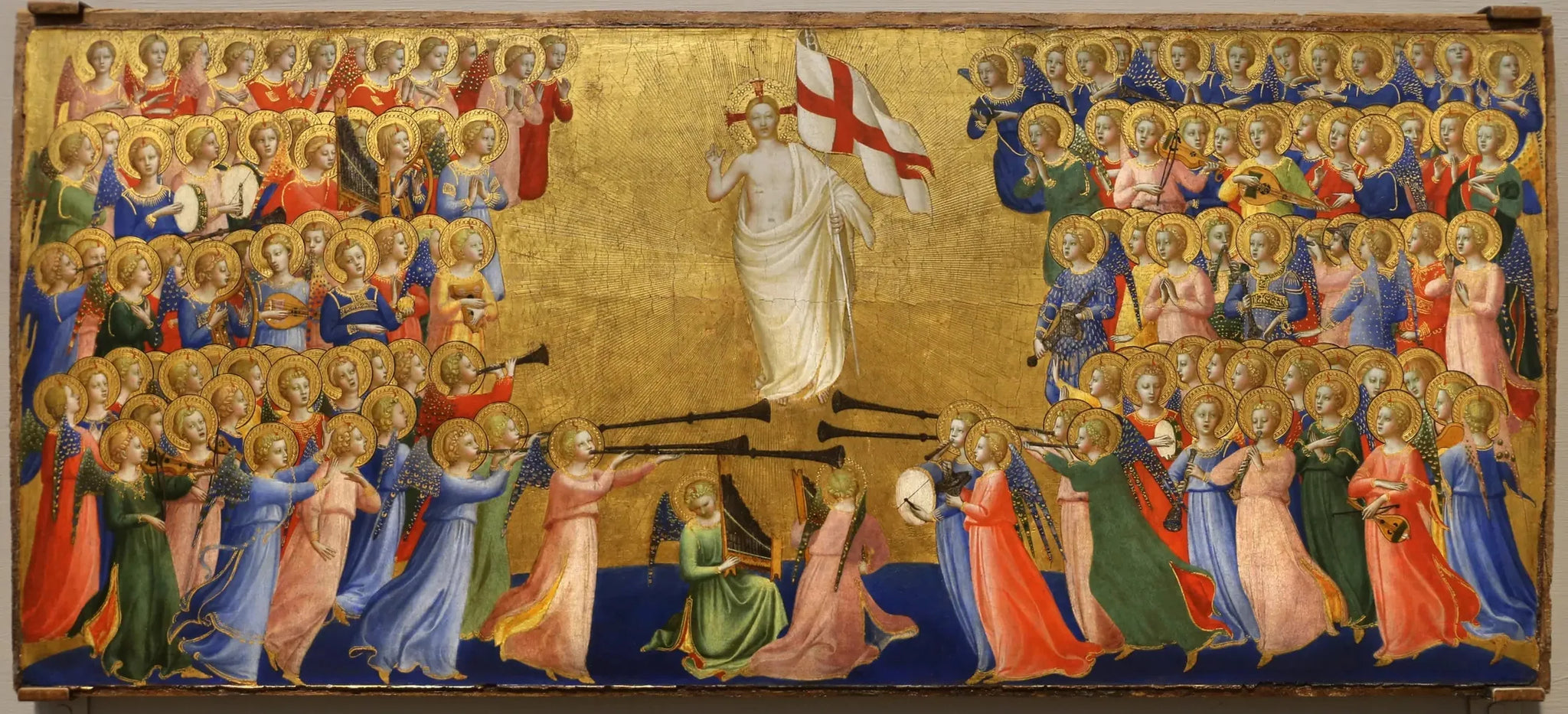 Le Christ glorifié dans la cour du ciel - Fra Angelico image 1 reproduction de peinture à l’huile