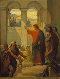 Le Christ guérissant le paralytique - Pierre Puvis de Chavannes image 1 copie de tableau peinte à la main