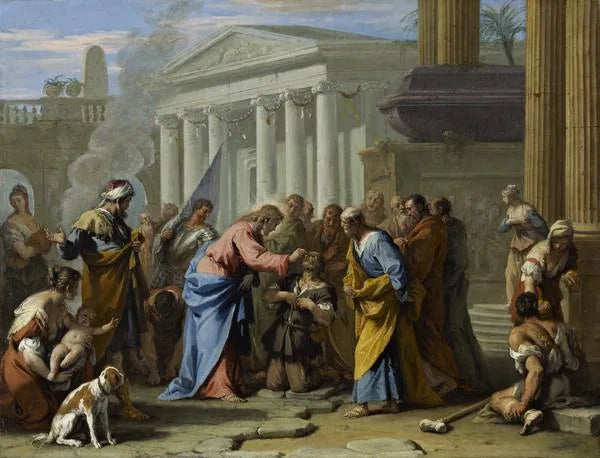 Le Christ guérit l'aveugle - Sebastiano Ricci
