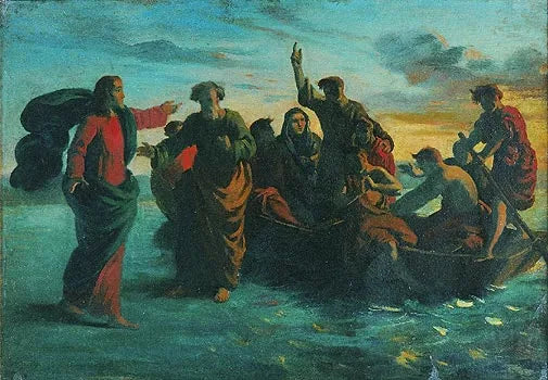 Le Christ marchant sur les eaux - Victor Meirelles image 1 reproduction de peinture à l’huile