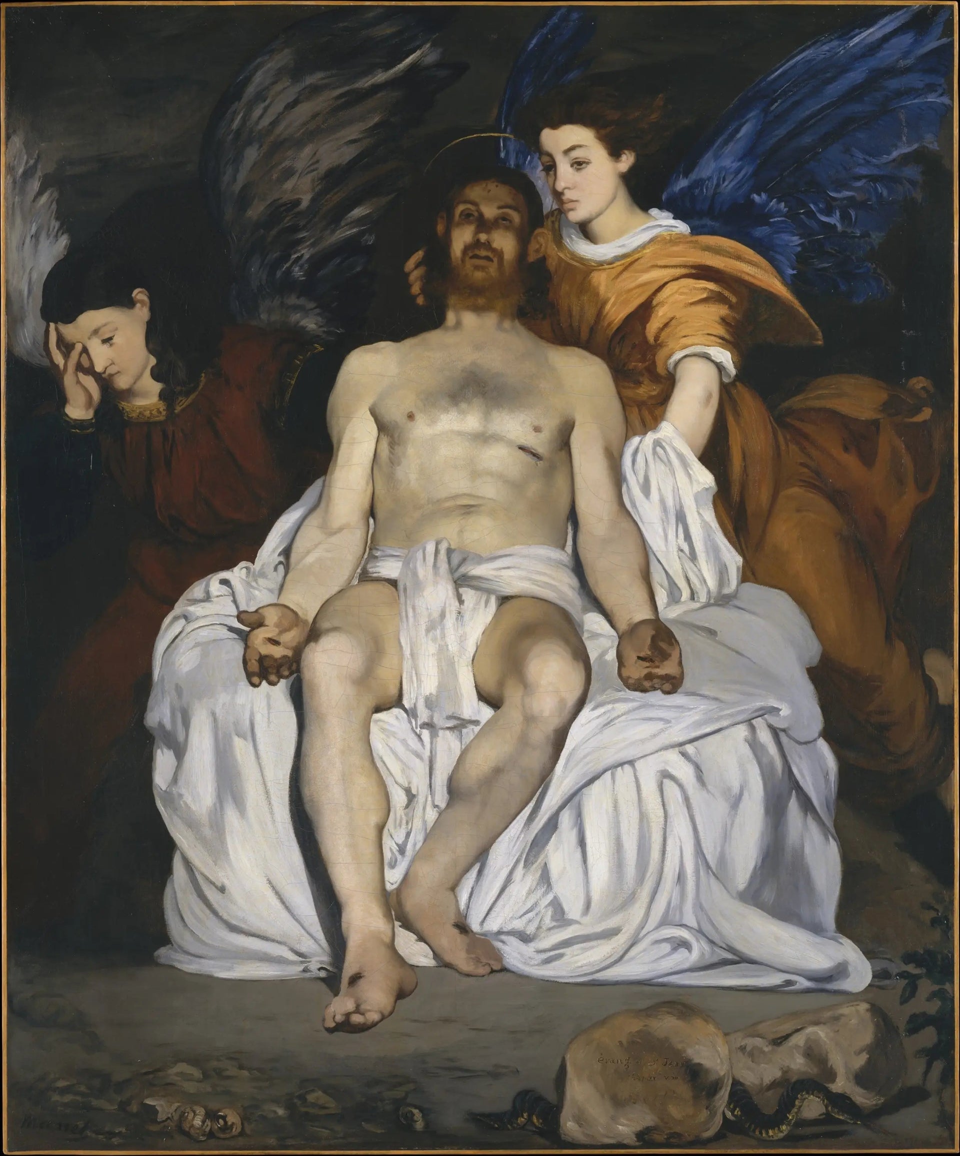 Le Christ mort et les anges - Édouard Manet image 1 reproduction de peinture à l’huile