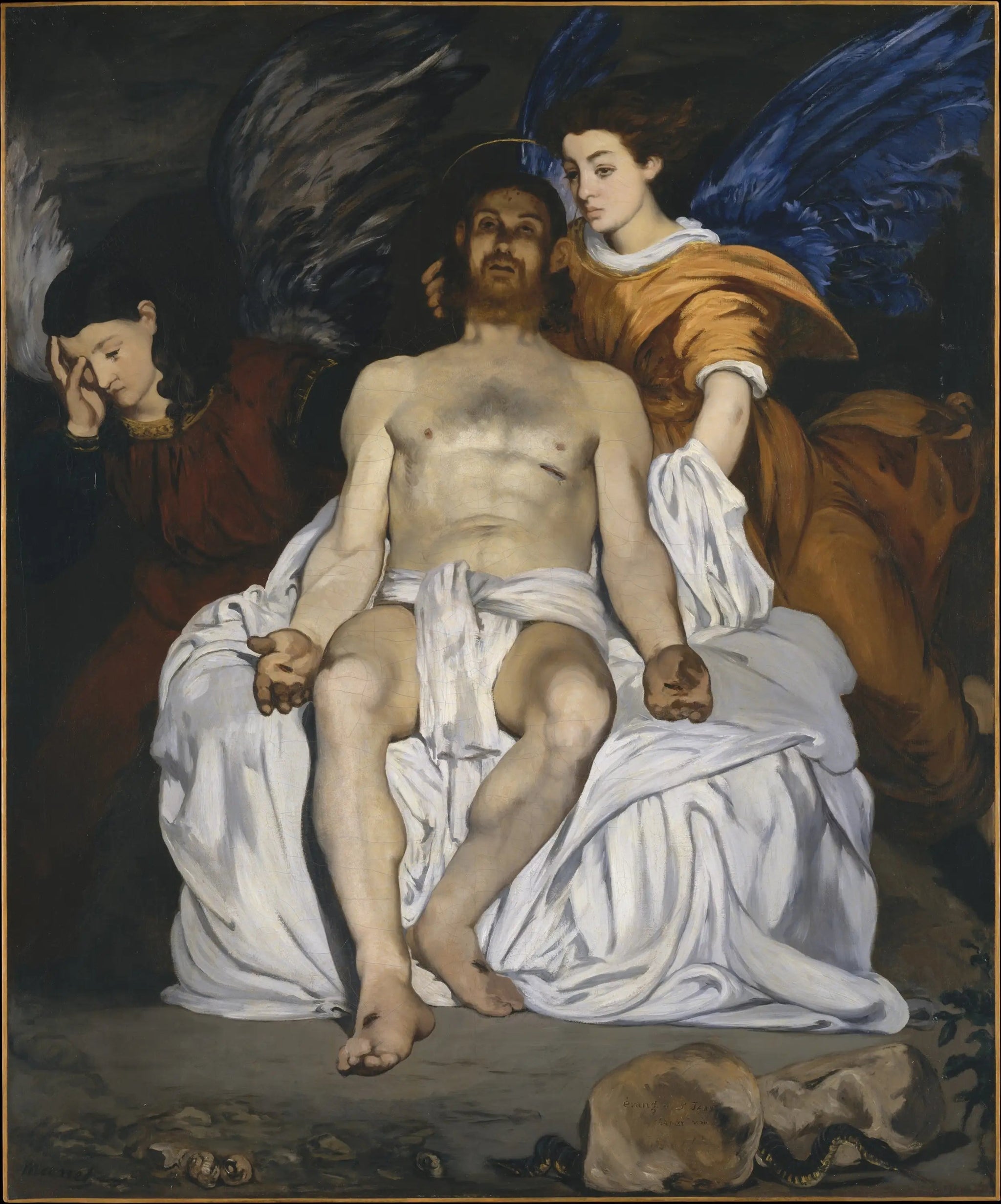 Le Christ mort et les anges - Édouard Manet image 1 reproduction de peinture à l’huile