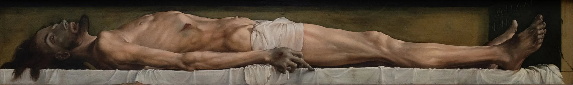 Le Christ mort - Hans Holbein le Jeune image 1 reproduction d’œuvre d’art à l’huile