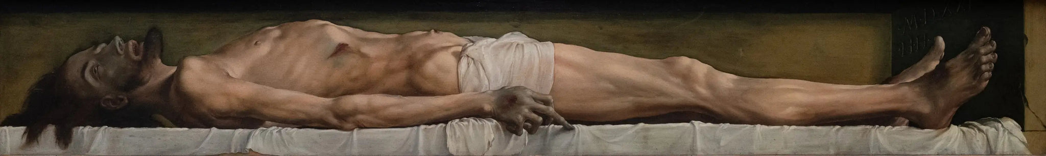 Le Christ mort - Hans Holbein le Jeune image 1 reproduction d’œuvre d’art à l’huile