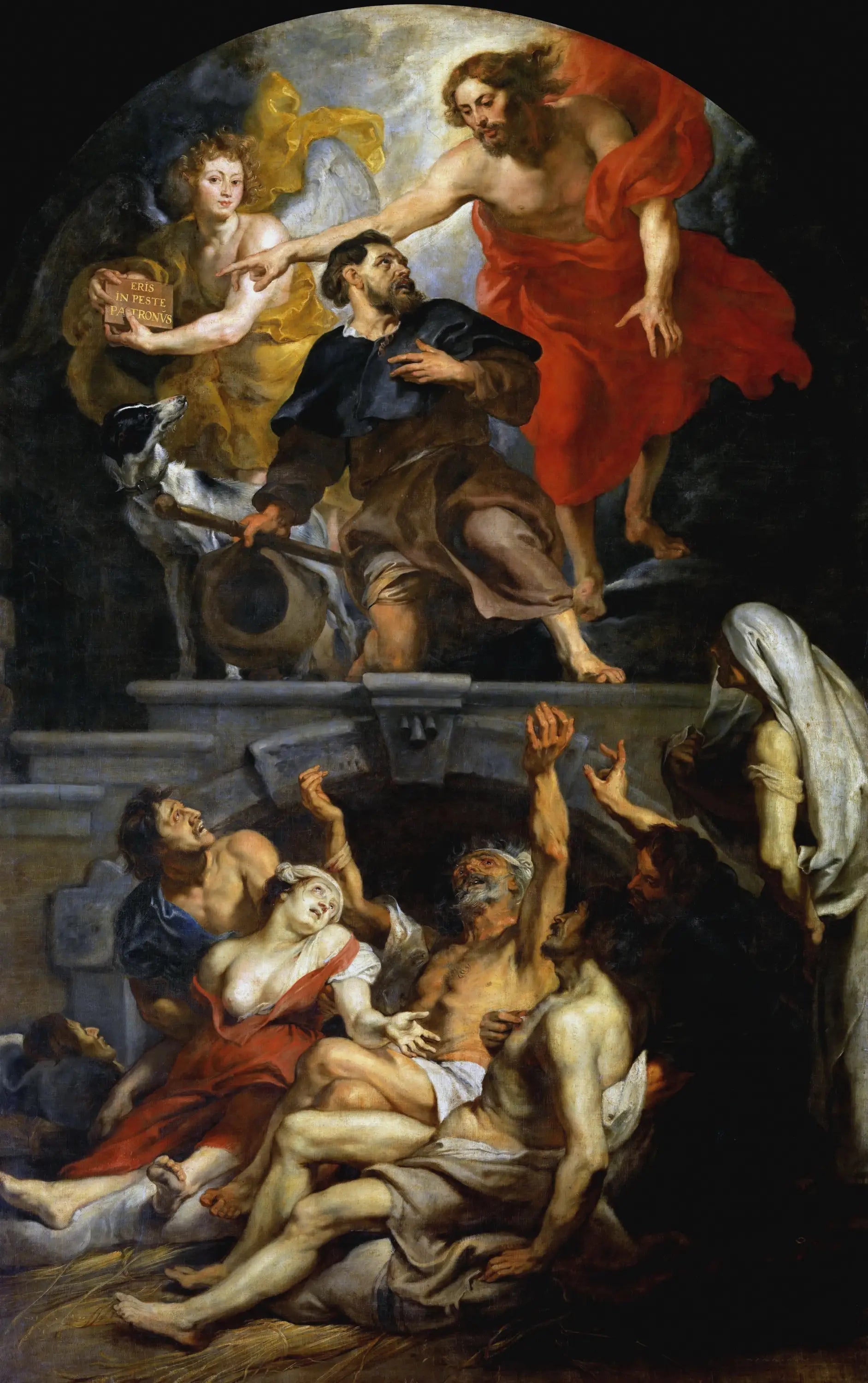 Le Christ nomme saint Roch patron des pestiférés - Peter Paul Rubens image 1 tableau peint à l’huile sur toile